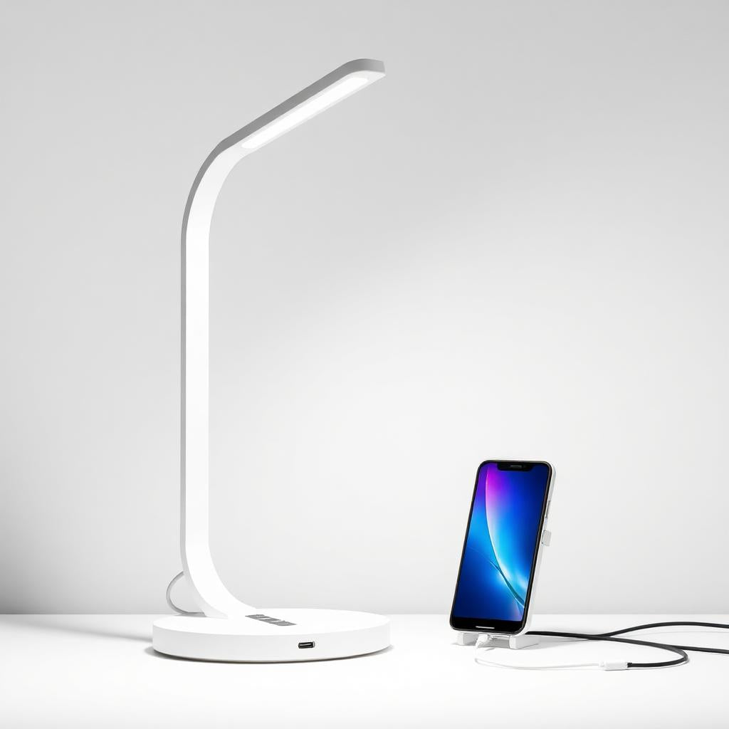 Smart LED Desk Lamp with USB Charging